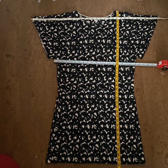 Garnet Hill silk/cotton lightweight knee length dress! Abstract print! Size Med - Picture 15 of 15